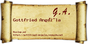 Gottfried Angéla névjegykártya